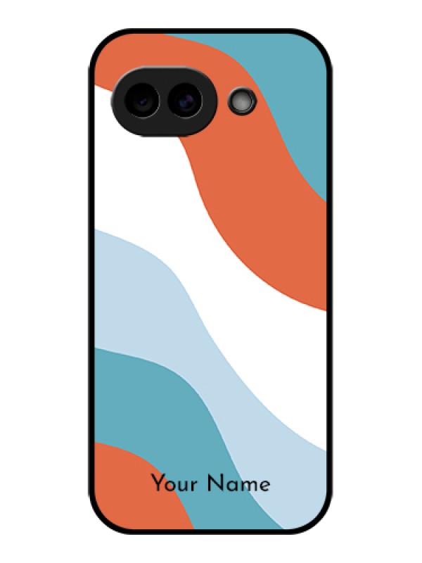 Custom Google Pixel 10A 5G Custom Glass Phone Case - Coloured Waves Design