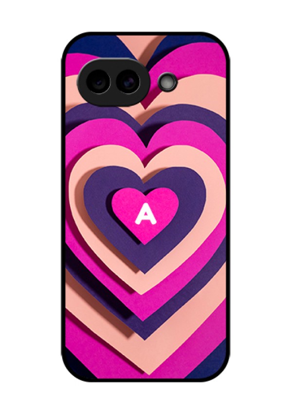 Google Pixel 10A 5G Custom Glass Phone Case - Cute Heart Pattern Design