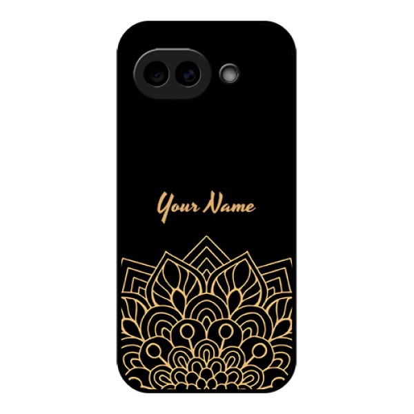 Google Pixel 10A 5G Custom Glass Phone Case - Golden Mandala Design