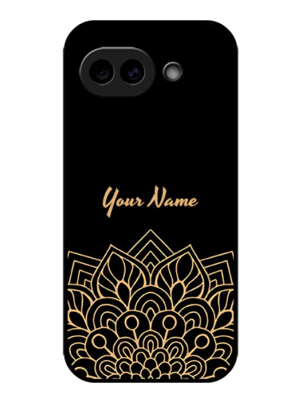 Custom Google Pixel 10A 5G Custom Glass Phone Case - Golden Mandala Design