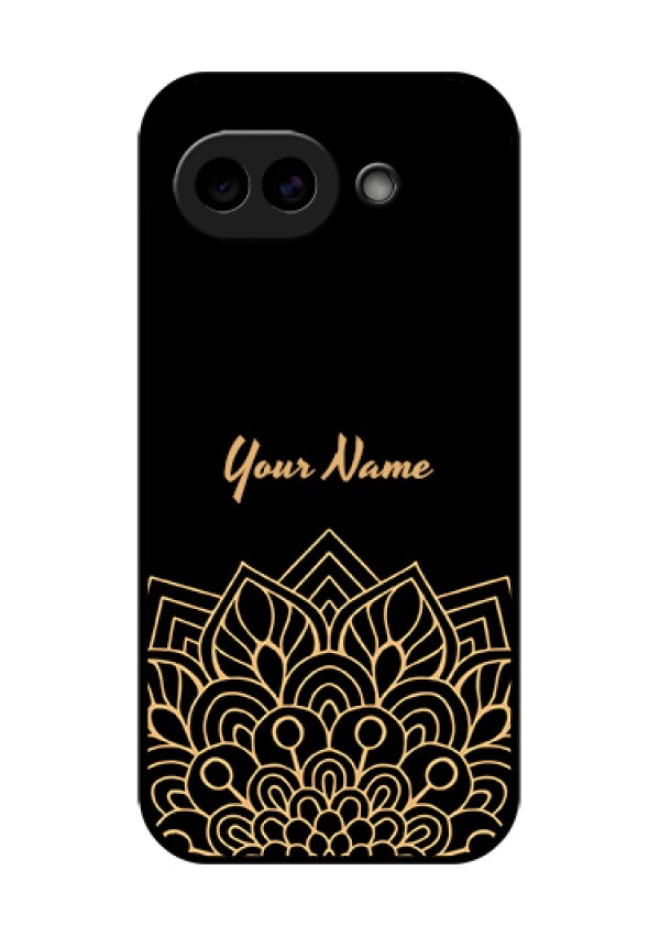 Google Pixel 10A 5G Custom Glass Phone Case - Golden Mandala Design