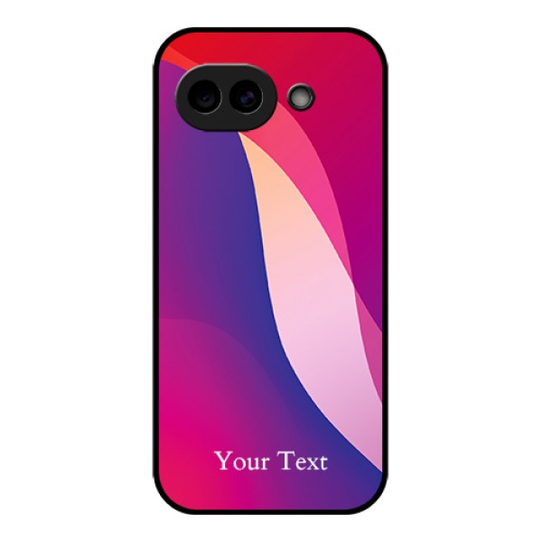 Google Pixel 10A 5G Custom Glass Phone Case - Digital Abstract Overlap Design