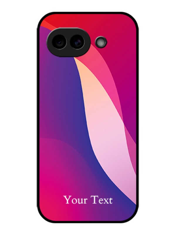 Custom Google Pixel 10A 5G Custom Glass Phone Case - Digital Abstract Overlap Design