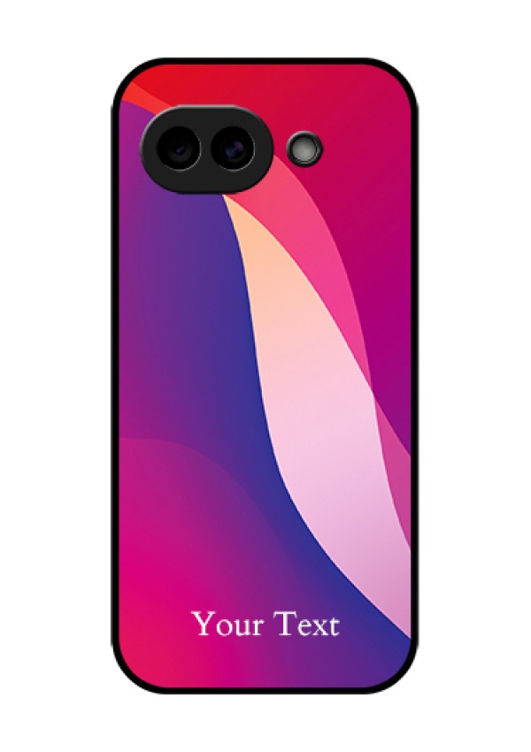 Google Pixel 10A 5G Custom Glass Phone Case - Digital Abstract Overlap Design