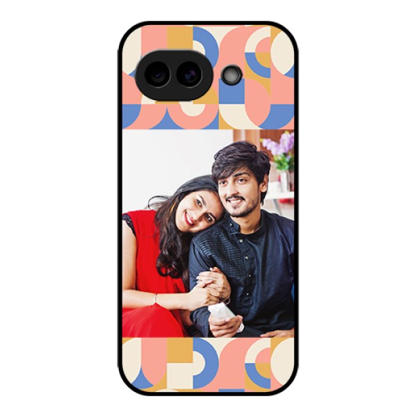 Google Pixel 10A 5G Custom Glass Phone Case - Semi - Circle Maze Pattern Design