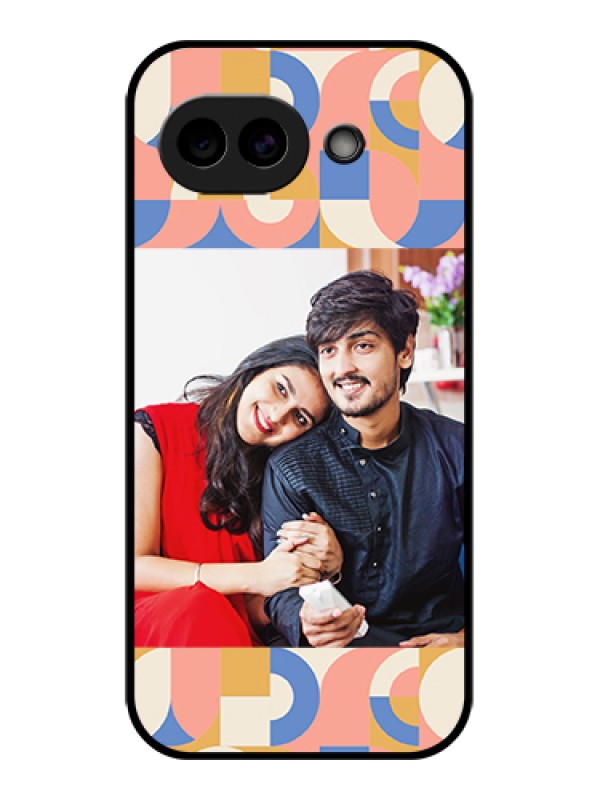 Custom Google Pixel 10A 5G Custom Glass Phone Case - Semi - Circle Maze Pattern Design