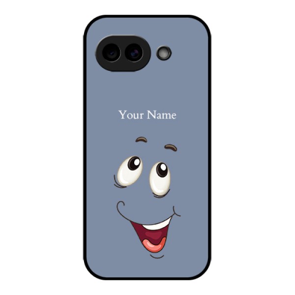 Google Pixel 10A 5G Custom Glass Phone Case - Laughing Cartoon Face Design