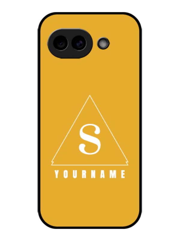 Custom Google Pixel 10A 5G Custom Glass Phone Case - Simple Triangle Design