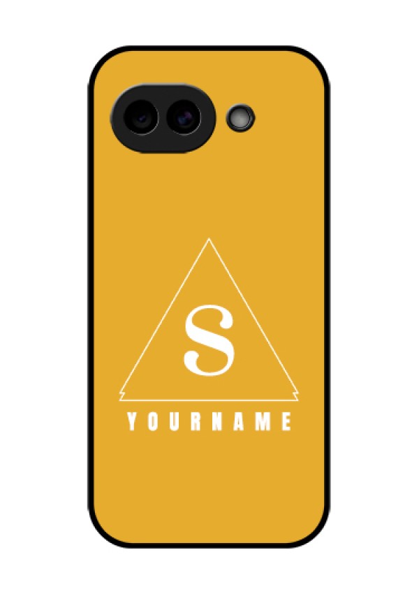 Google Pixel 10A 5G Custom Glass Phone Case - Simple Triangle Design