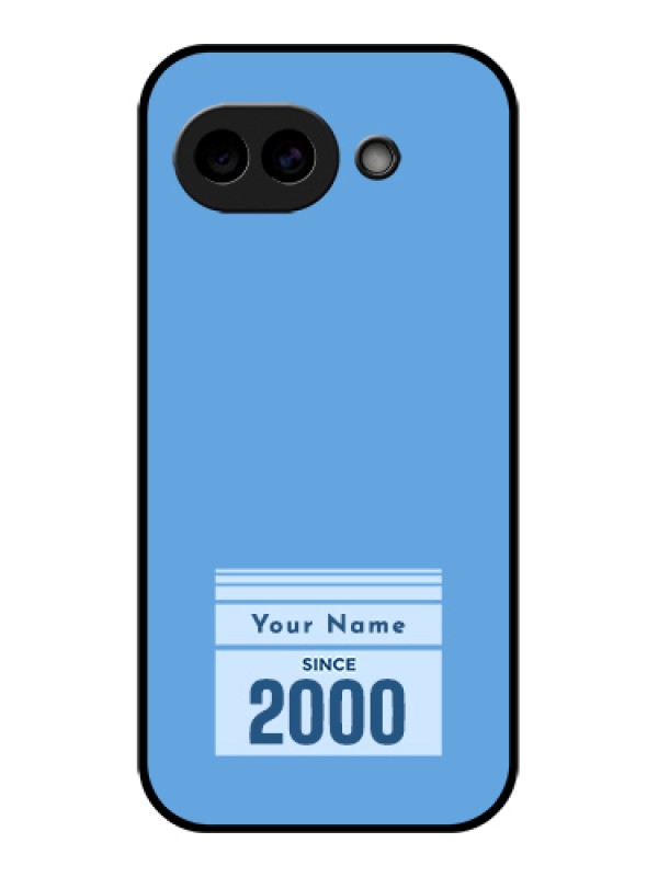 Custom Google Pixel 10A 5G Custom Glass Phone Case - Custom Year Of Birth Design