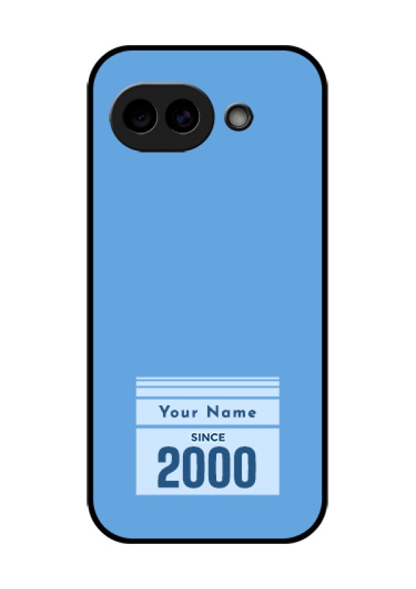 Google Pixel 10A 5G Custom Glass Phone Case - Custom Year Of Birth Design