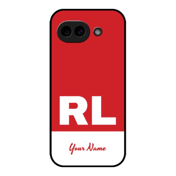 Google Pixel 10A 5G Custom Glass Phone Case - Dual Tone Custom Text Design