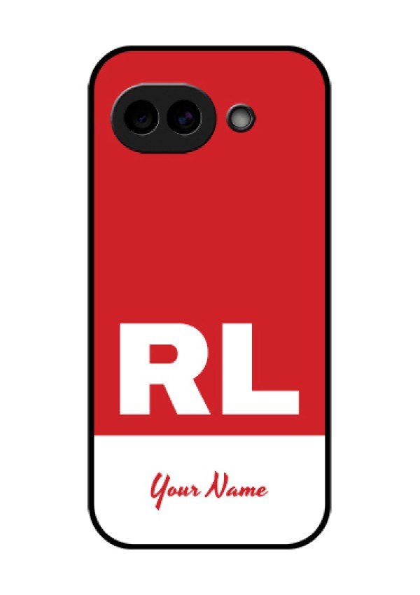 Google Pixel 10A 5G Custom Glass Phone Case - Dual Tone Custom Text Design