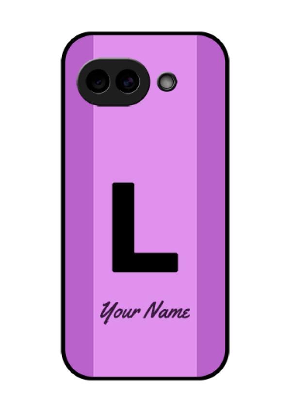 Google Pixel 10A 5G Custom Glass Phone Case - Tricolor Custom Text Design