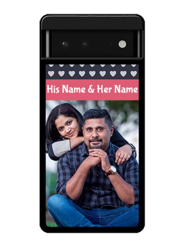 Custom Google Pixel 6 5G Custom Glass Phone Case - Love Symbols Design