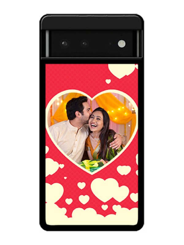 Custom Google Pixel 6 5G Custom Glass Phone Case - Love Symbols Phone Cover Design