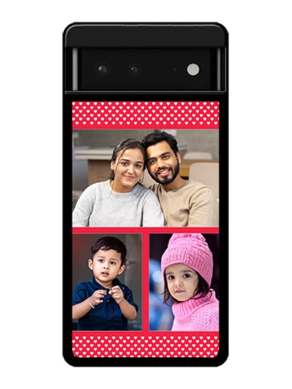 Custom Google Pixel 6 5G Custom Glass Phone Case - Bulk Photo Upload Design