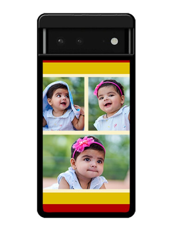 Custom Google Pixel 6 5G Custom Glass Phone Case - Multiple Pic Upload Design