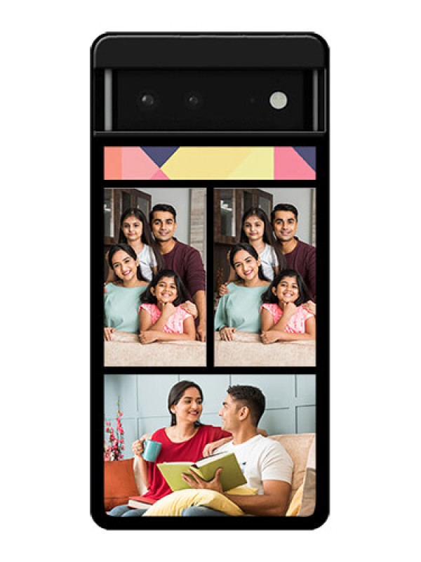 Custom Google Pixel 6 5G Custom Glass Phone Case - Bulk Pic Upload Design
