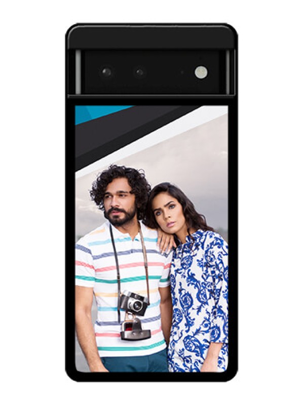 Custom Google Pixel 6 5G Custom Glass Phone Case - Simple Pattern Photo Upload Design