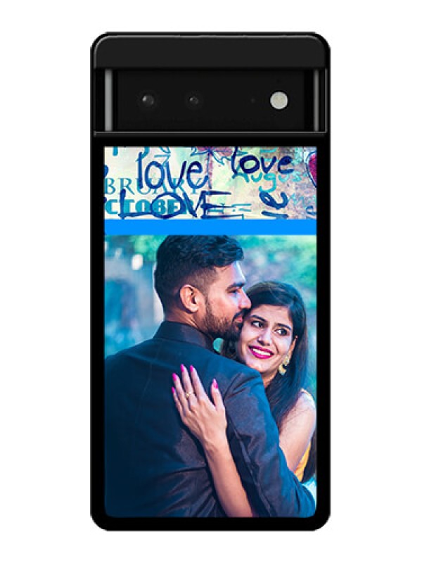 Custom Google Pixel 6 5G Custom Glass Phone Case - Colorful Love Design