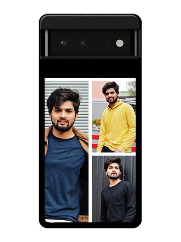 Custom Google Pixel 6 5G Custom Glass Phone Case - Upload Multiple Picture Design