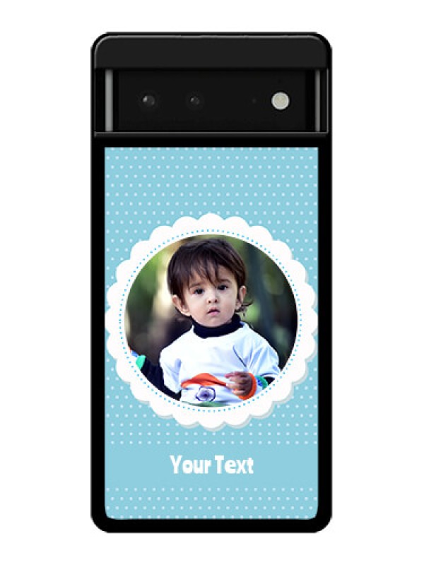 Custom Google Pixel 6 5G Custom Glass Phone Case - Violet Pattern Design