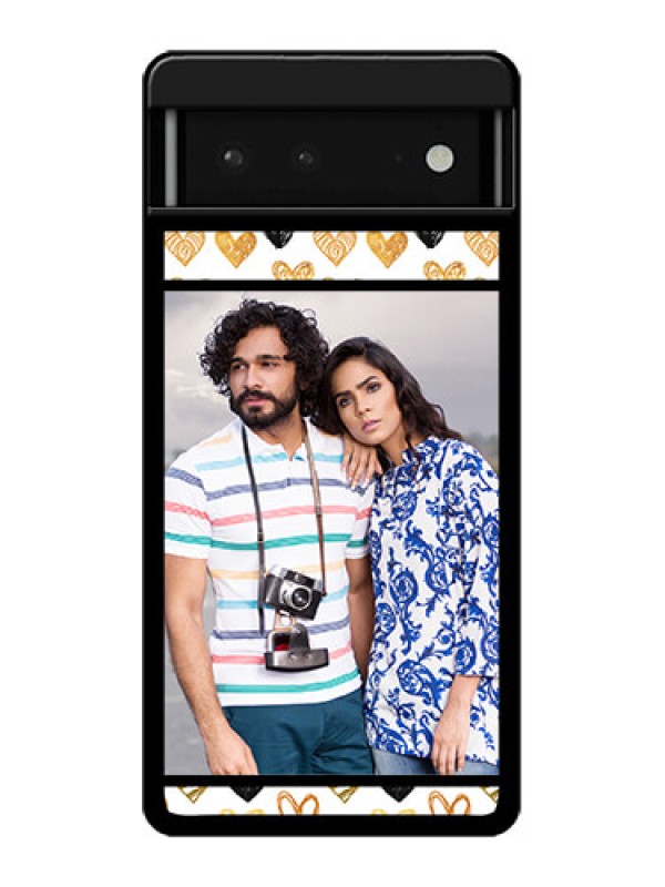 Custom Google Pixel 6 5G Custom Glass Phone Case - Love Symbol Design