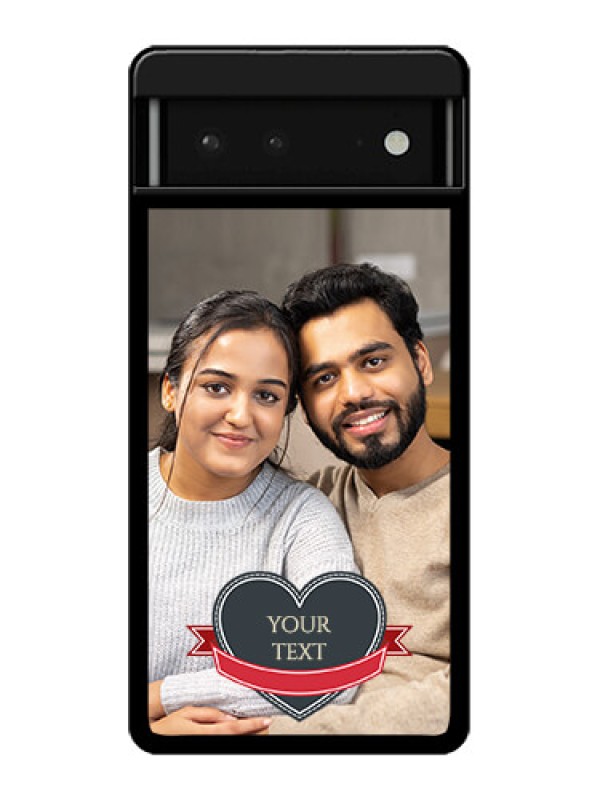 Custom Google Pixel 6 5G Custom Glass Phone Case - Just Married Couple Design