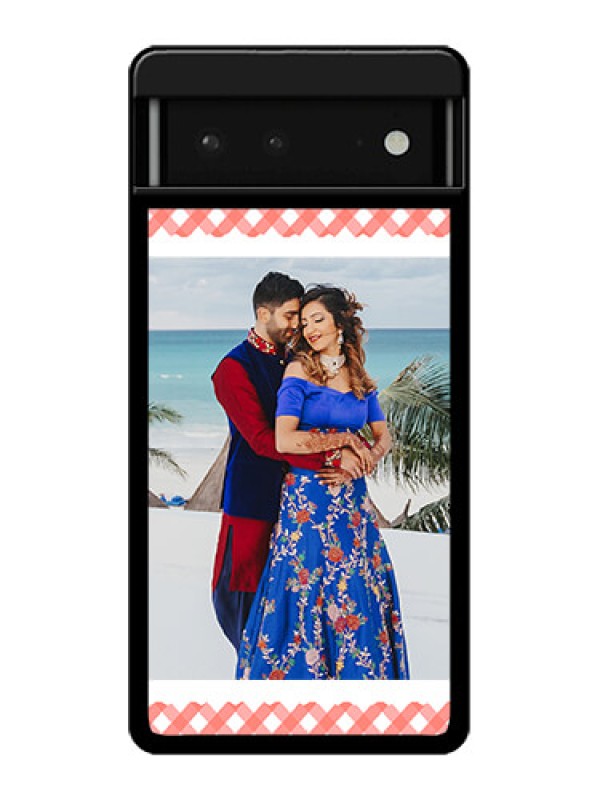 Custom Google Pixel 6 5G Custom Glass Phone Case - Pink Pattern Design