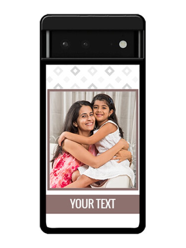 Custom Google Pixel 6 5G Custom Glass Phone Case - Simple Diamond Design