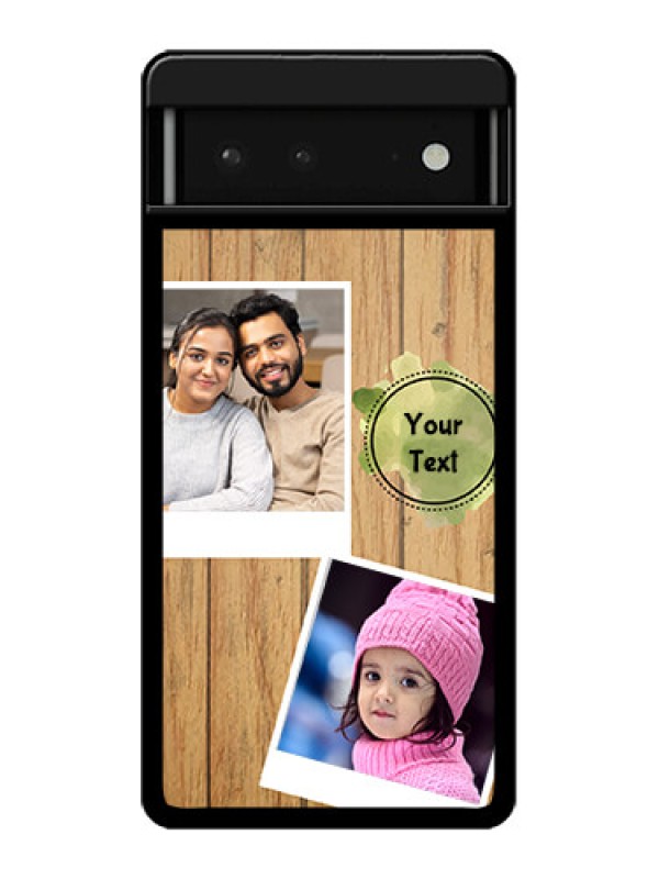 Custom Google Pixel 6 5G Custom Glass Phone Case - Wooden Texture Design