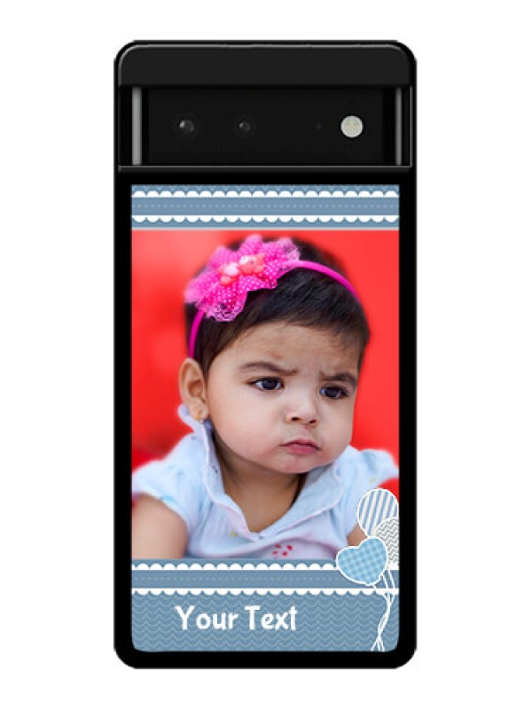 Custom Google Pixel 6 5G Custom Glass Phone Case - With Kids Pattern Design