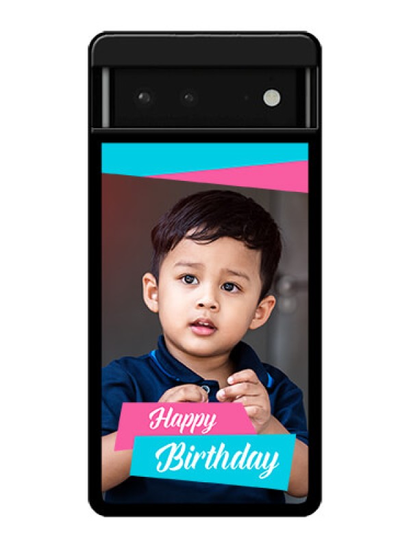 Custom Google Pixel 6 5G Custom Glass Phone Case - Image Holder With 2 Color Design