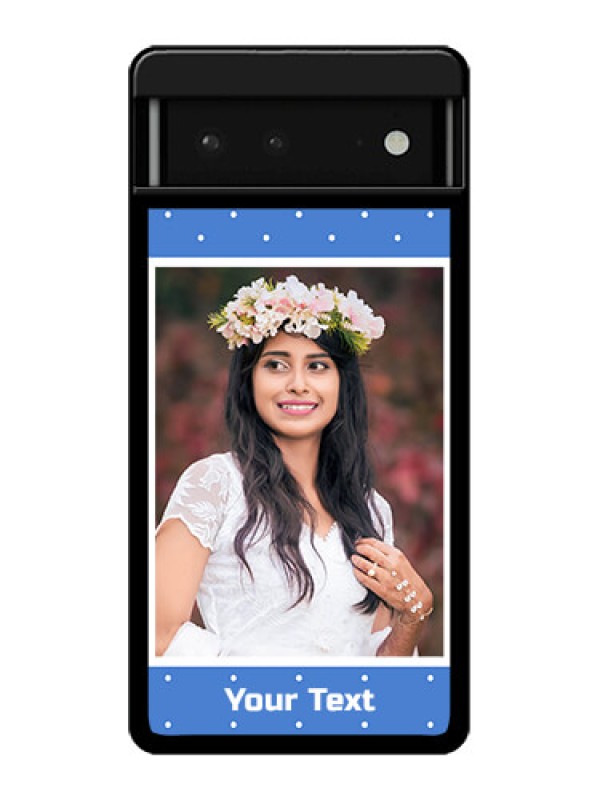 Custom Google Pixel 6 5G Custom Glass Phone Case - Polka Dots Design