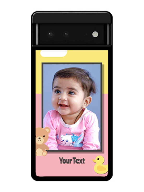 Custom Google Pixel 6 5G Custom Glass Phone Case - Kids 2 Color Design