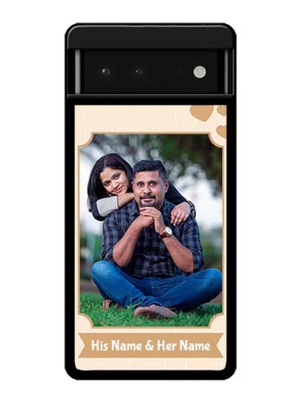 Custom Google Pixel 6 5G Custom Glass Phone Case - With Confetti Love Design