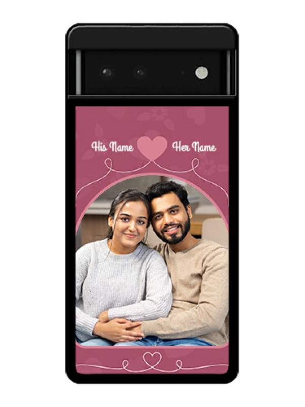 Custom Google Pixel 6 5G Custom Glass Phone Case - Love Floral Design