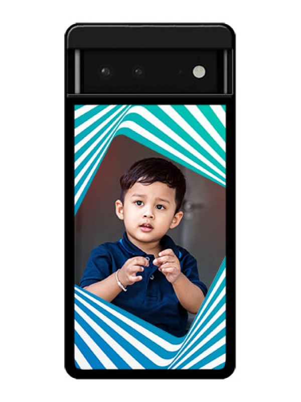 Custom Google Pixel 6 5G Custom Glass Phone Case - Abstract Spiral Design