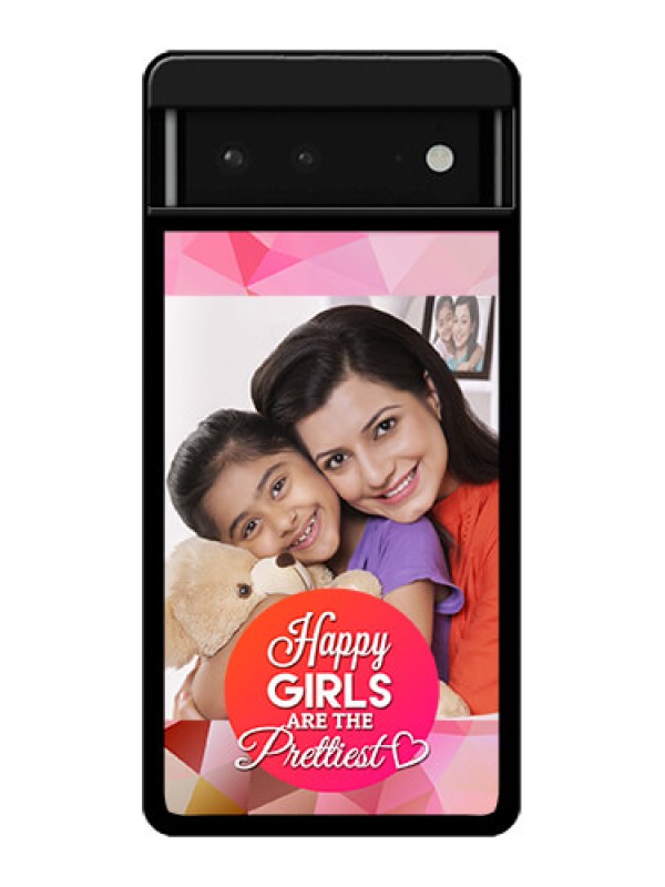 Custom Google Pixel 6 5G Custom Glass Phone Case - Abstract Triangle Design