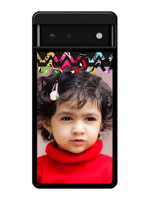 Custom Google Pixel 6 5G Custom Glass Phone Case - Neon Abstract Design