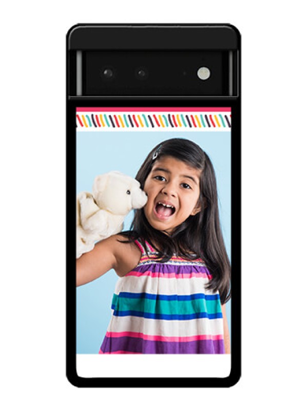 Custom Google Pixel 6 5G Custom Glass Phone Case - Line Art Design