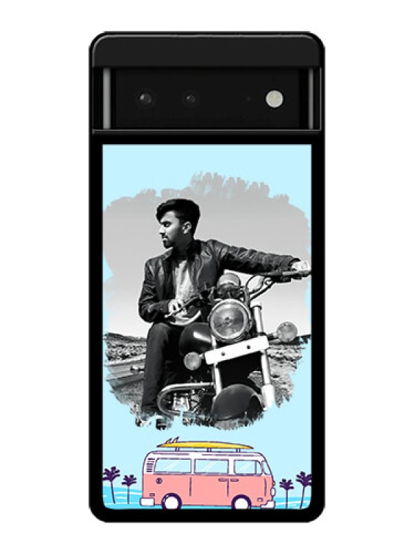 Custom Google Pixel 6 5G Custom Glass Phone Case - Travel & Adventure Design