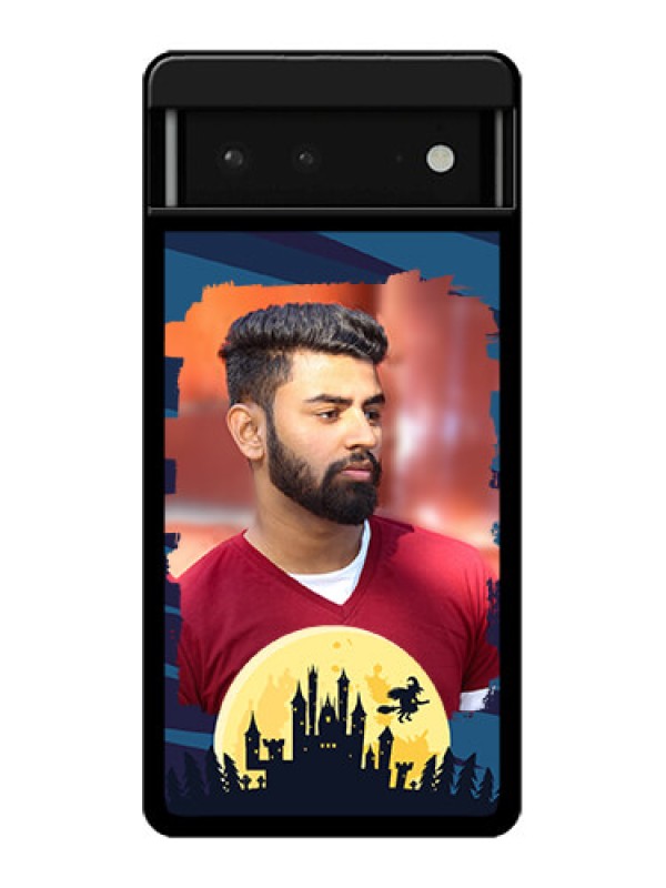 Custom Google Pixel 6 5G Custom Glass Phone Case - Halloween Witch Design