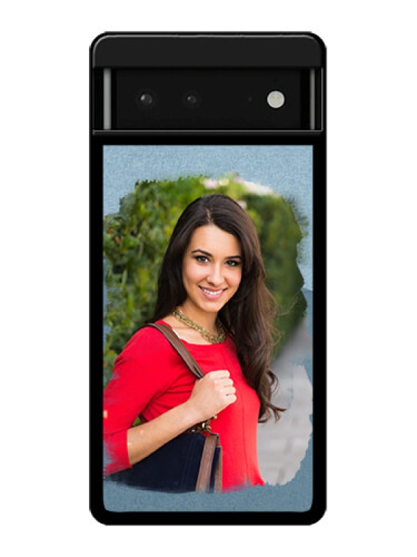 Custom Google Pixel 6 5G Custom Glass Phone Case - Grunge Line Art Design