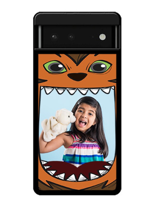 Custom Google Pixel 6 5G Custom Glass Phone Case - Owl Monster Back Case Design