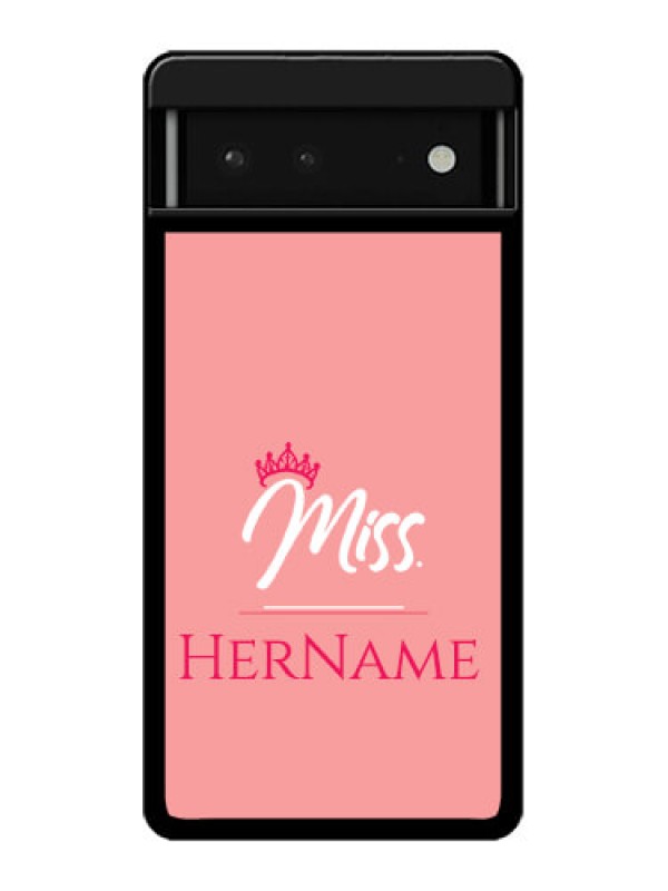 Custom Google Pixel 6 5G Custom Glass Phone Case - Mrs With Name Design