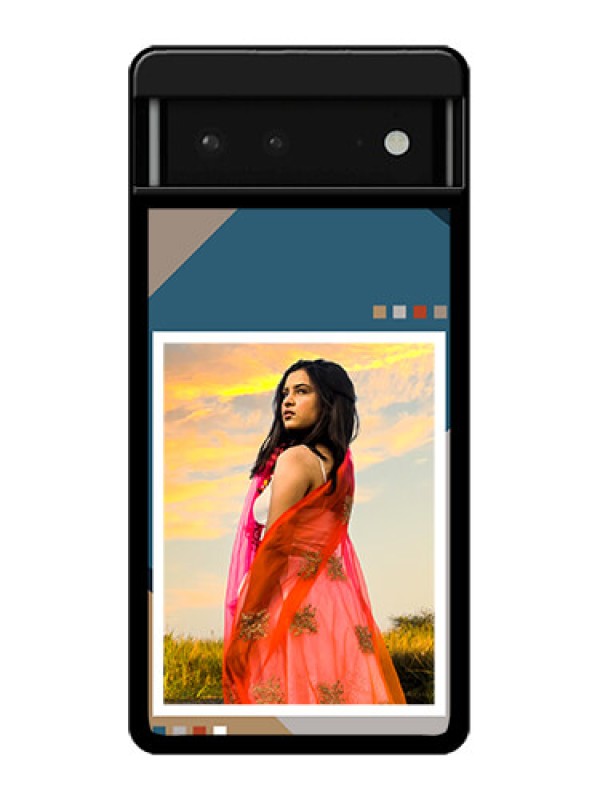 Custom Google Pixel 6 5G Custom Glass Phone Case - Retro Color Pallet Design