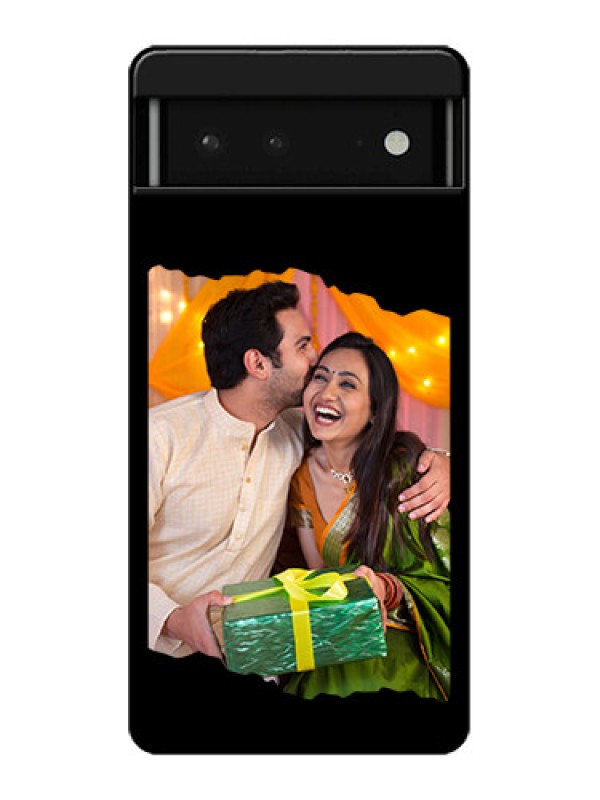 Custom Google Pixel 6 5G Custom Glass Phone Case - Tear - Off Design