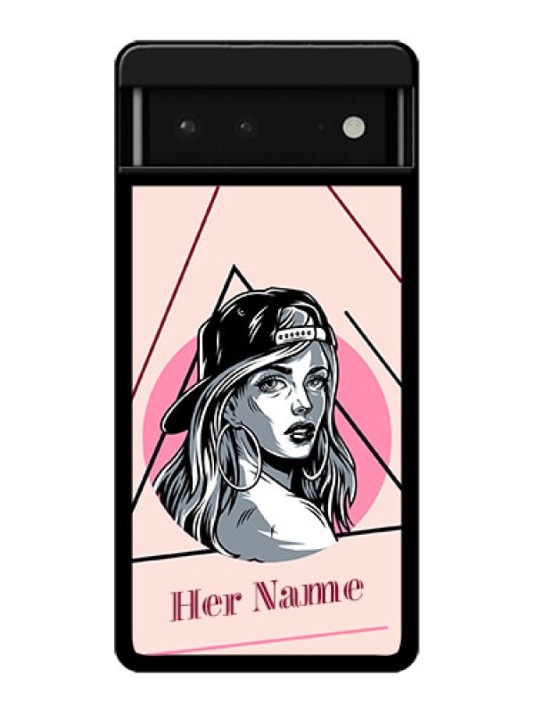 Custom Google Pixel 6 5G Custom Glass Phone Case - Rockstar Girl Design